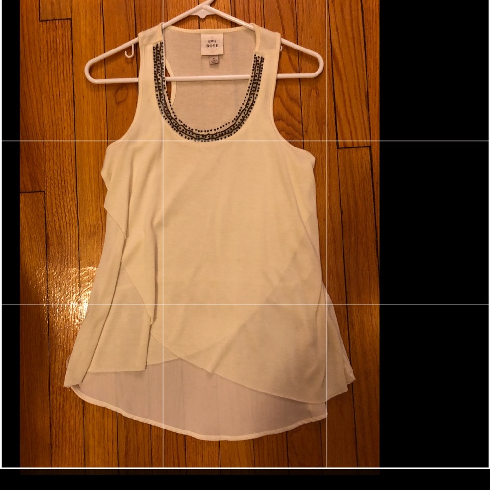 Women’s beaded sleeveless blouse